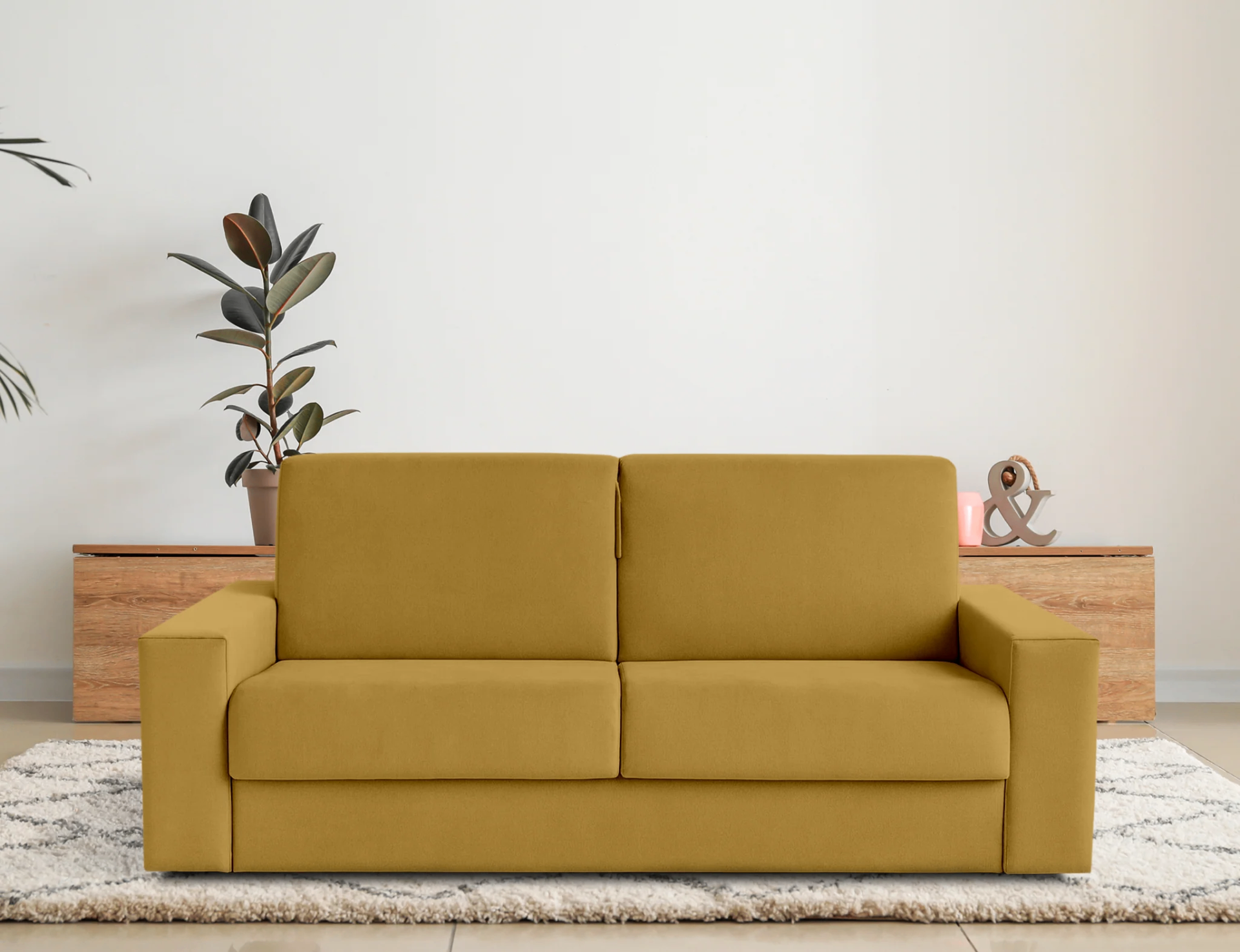 Divano letto Sofa Italia colore Mostaza