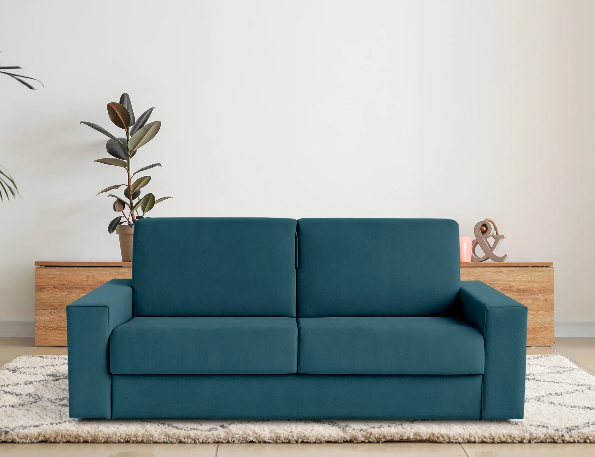 Divano letto Sofa Italia colore Petrol