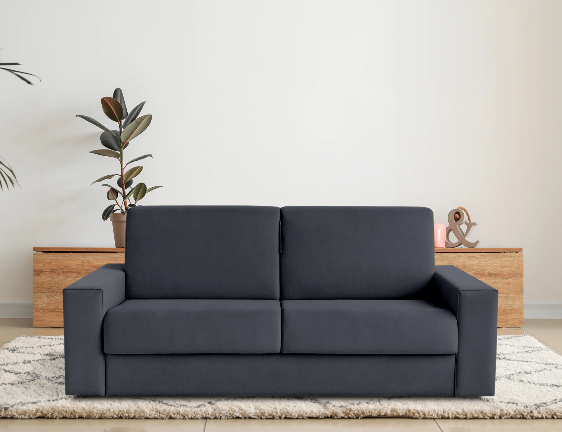 Divano letto Sofa Italia colore Dark grey